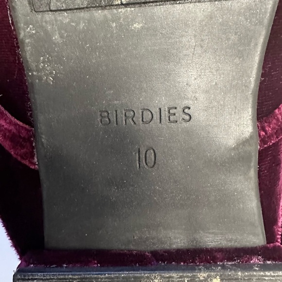 Birdies The Swan- Wine Gem Bracelet velvet slides - Picture 3 of 3